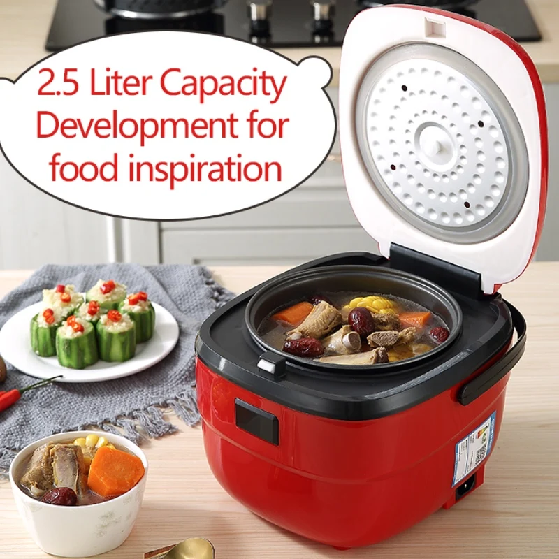 

2.5L Multicooker Rice Cooker DIY Functions Soup Stew Porridge Electric Rice Cooker Yogurt Cake Chinese Cooking Pot Food Steamer