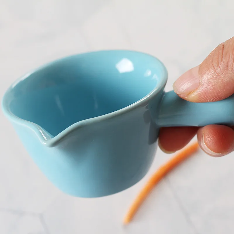 Керамическая тарелка для соуса с твердой ручкой фарфоровое острое блюдо розлива