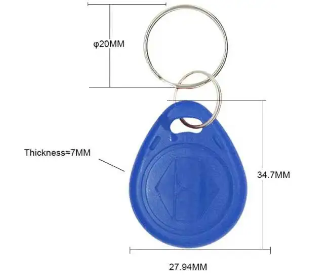 10 шт. EM4100 125 кГц идентификационная карта Наклейка брелок RFID маркер кольцо