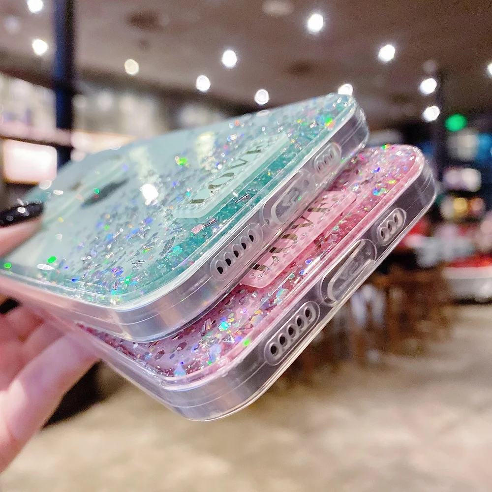 

Glitter Case For Oppo A52 A72 A9 A5 2020 A8 A31 A3s A5S A71 A73 A79 F7 F9 K1 K3 K5 A1K A91 A15 Realme C2 Silicon Butterfly Cover