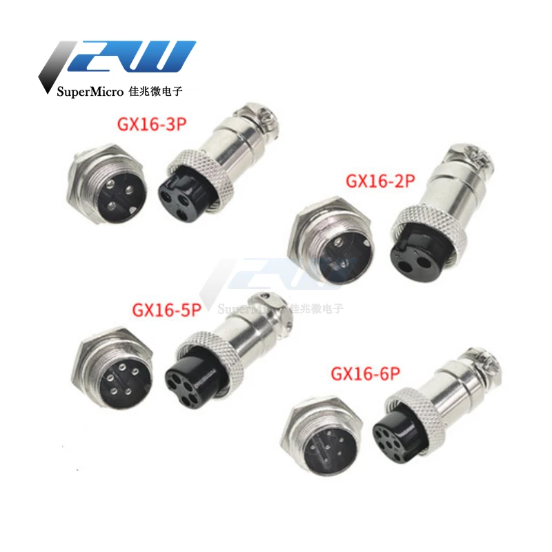 Мужской и Женский авиационный соединитель GX16 металлический разъем для панели 16