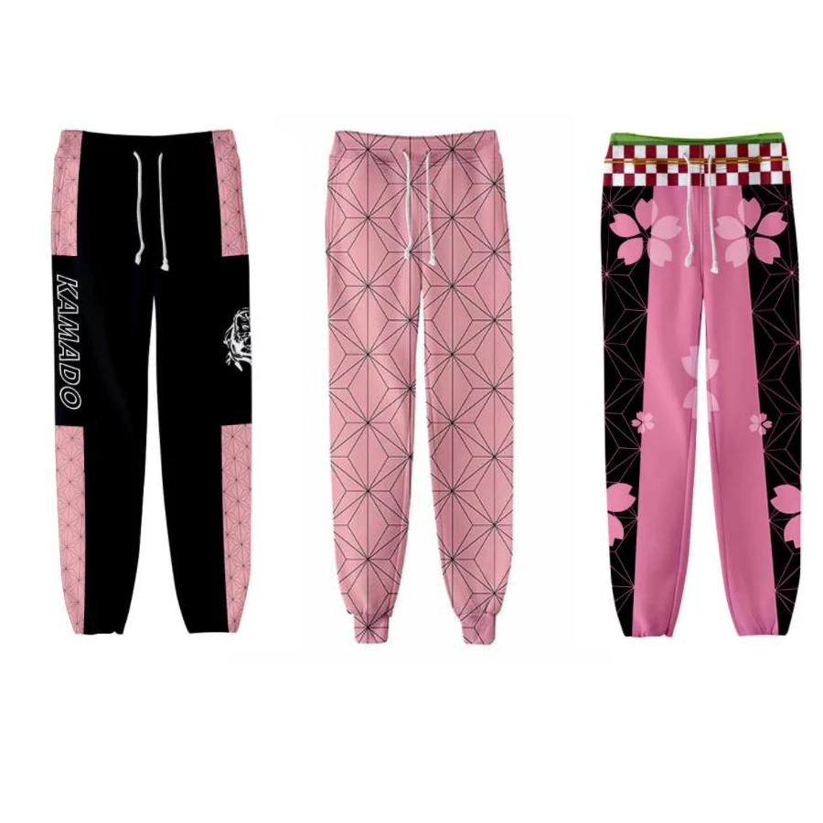 

Anime Demon Slayer Kimetsu No Yaiba 3D Joggers Pants Men/Women Casual Trousers Hip Hop Sweatpants Kamado Nezuko Cosplay Costumes