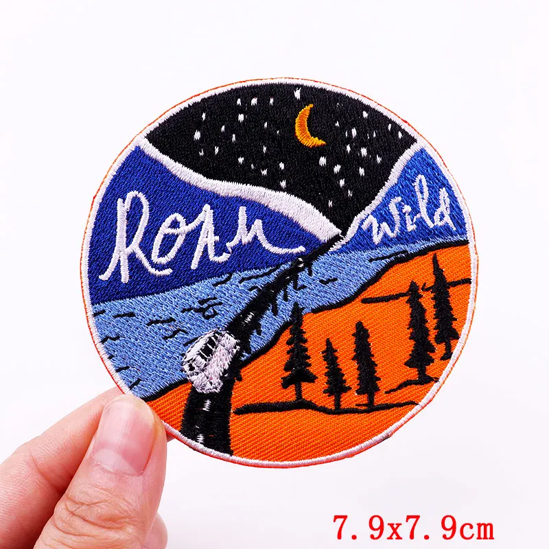 Термоклейкие нашивки сделай сам вышитые для одежды путешествий на открытом