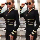 Женская модная зимняя пикантная куртка с воротником-стойкой, облегающая куртка в клетку на молнии, байкерское пальто в стиле милитари, Новинка