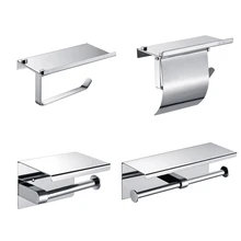 Toilet paper holders 304stainless steel With Phone towel holder For bathroom equipment Bathroom Accessories Toilet roll holder Toilet paper holders 304stainless steel With Phone towel holder For bathroom equipment Bathroom Accessories Toilet roll holder