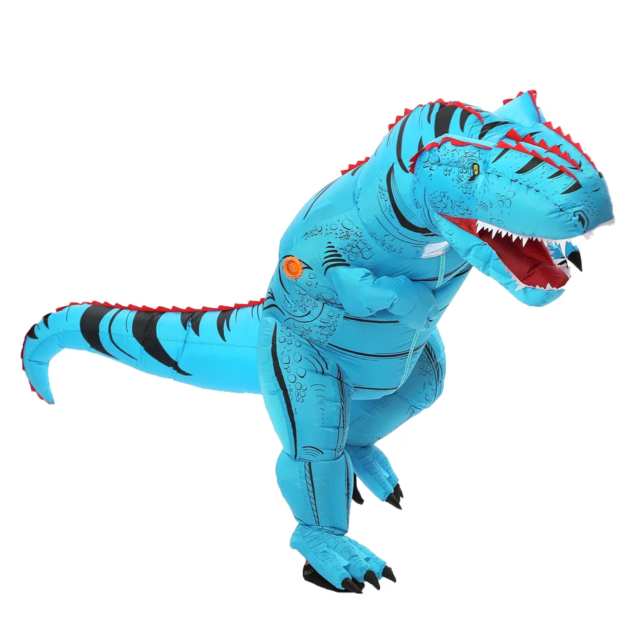 JYZCOS взрослых T REX надувной костюм Рождество Косплей T-REX динозавр животных фантазия комбинезон Хэллоуин костюм для женщин и мужчин