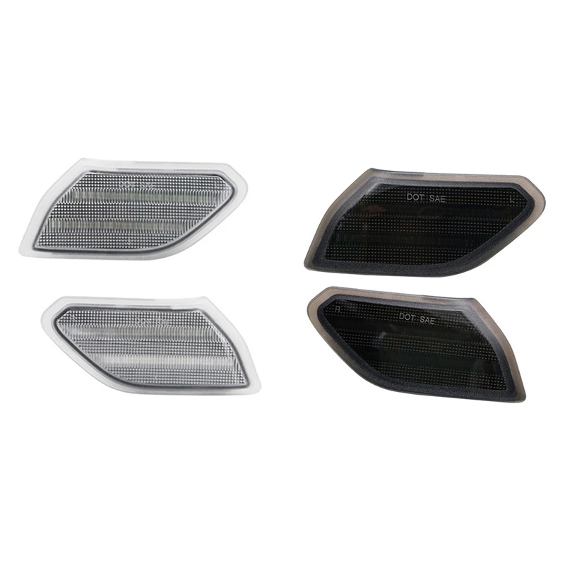 

2Pc Led Front Side Marker Light Turn Signal Lamp for Jeep Wrangler 2018-