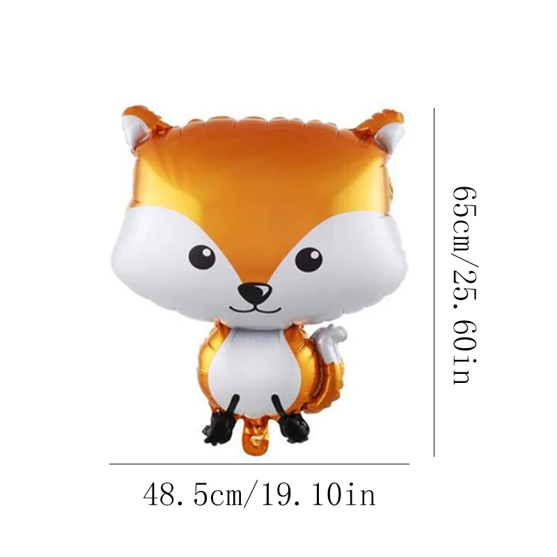 Cute Animal Foil Balloons Raccoon Fox Helium Ballon Happy Birthday Party Decorations Inflatable Baby Balls Toys | Дом и сад