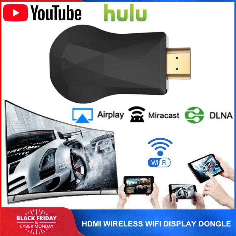 HDMI Wi Fi адаптер дисплея для Google 2 3 Chrome Crome Cast Cromecast YouTube Netflix AirPlay Miracast TV Stick|SmartTV-стики