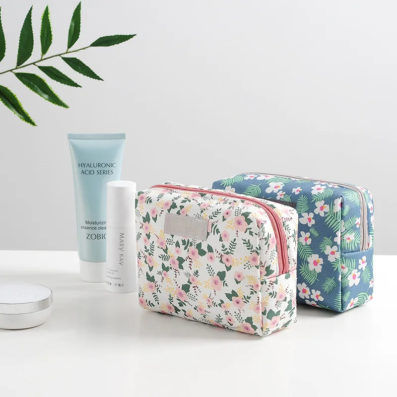 

Cute Mini Cosmetic Bags Cotton Waterproof Makeup Bag TravelStorage Bags
