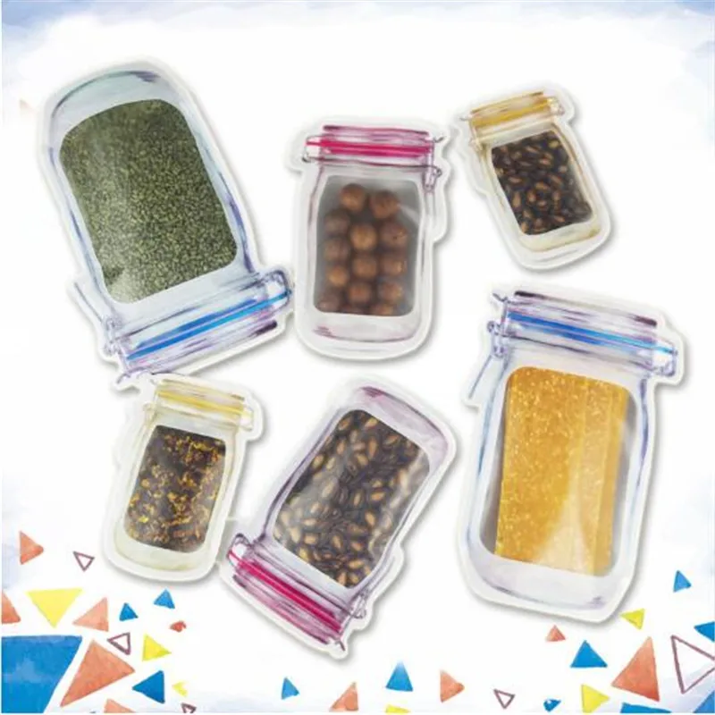 Многоразовые мешки для банок бутылок гаек конфет печенья герметичный пакет