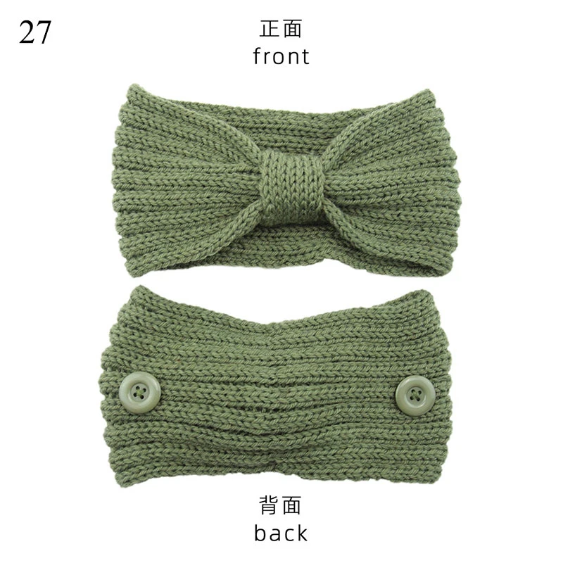 

Solid Crochet Knitting Woolen Headbands Winter Women Bohemia Weaving Cross mask holder Headbands Handmade Hairbands