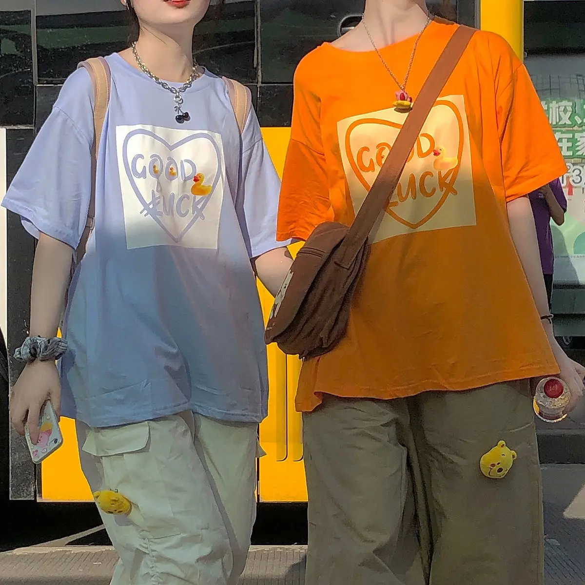 

Women T-Shirts Summer Casual Loose Women Short Sleeve Girls Cotton Female Tops Student Tees Streetwear Tshirt Harajuku PD071