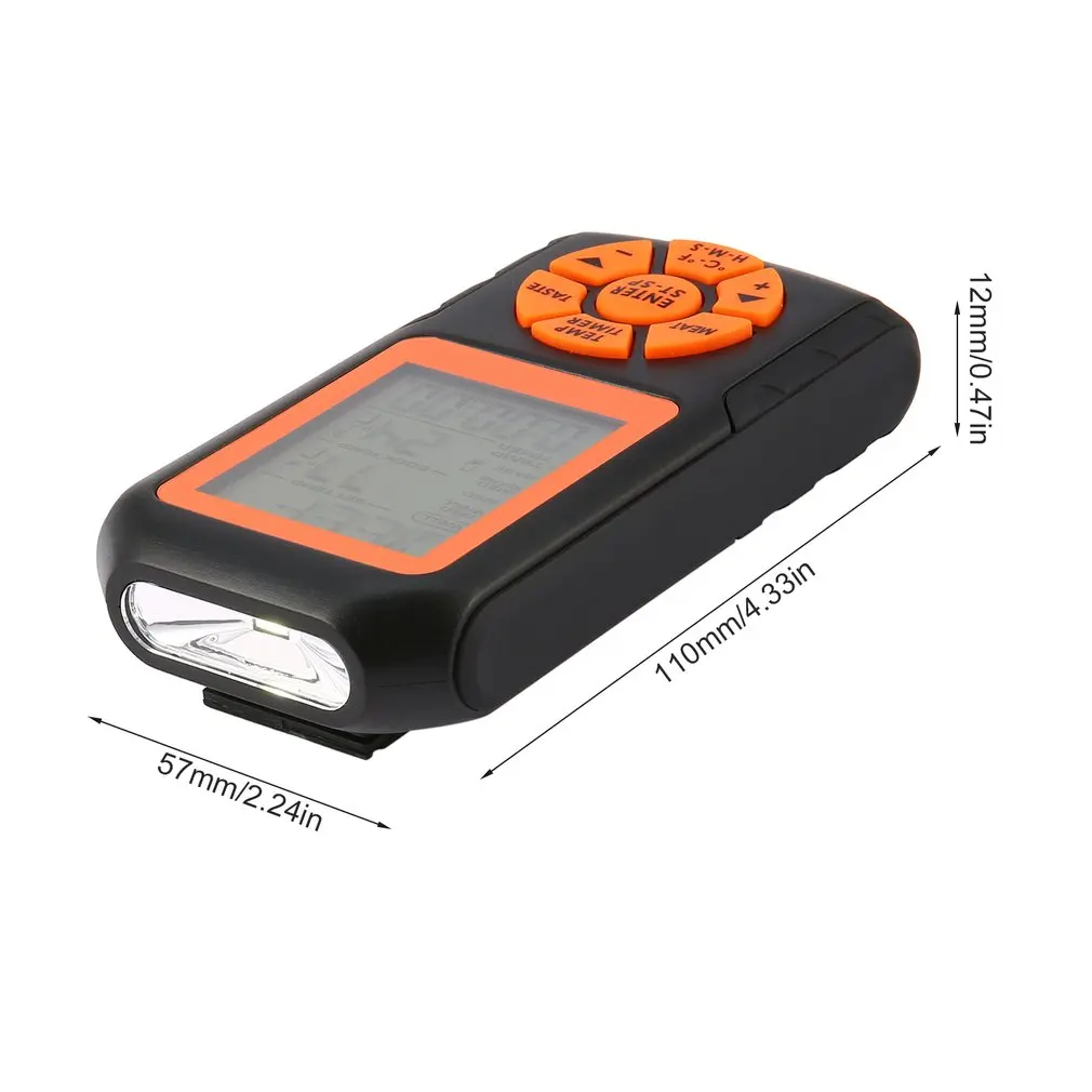 

Digital Remote Wireless Food Kitchen Oven Thermometer Probe For BBQ Grill Oven Meat Timer Temperature Manually Set