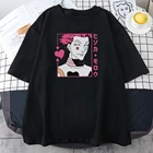 Футболка женская с принтом аниме Hisoka, свободная одежда, Классическая футболка большого размера, модные стильные женские футболки, весна-лето