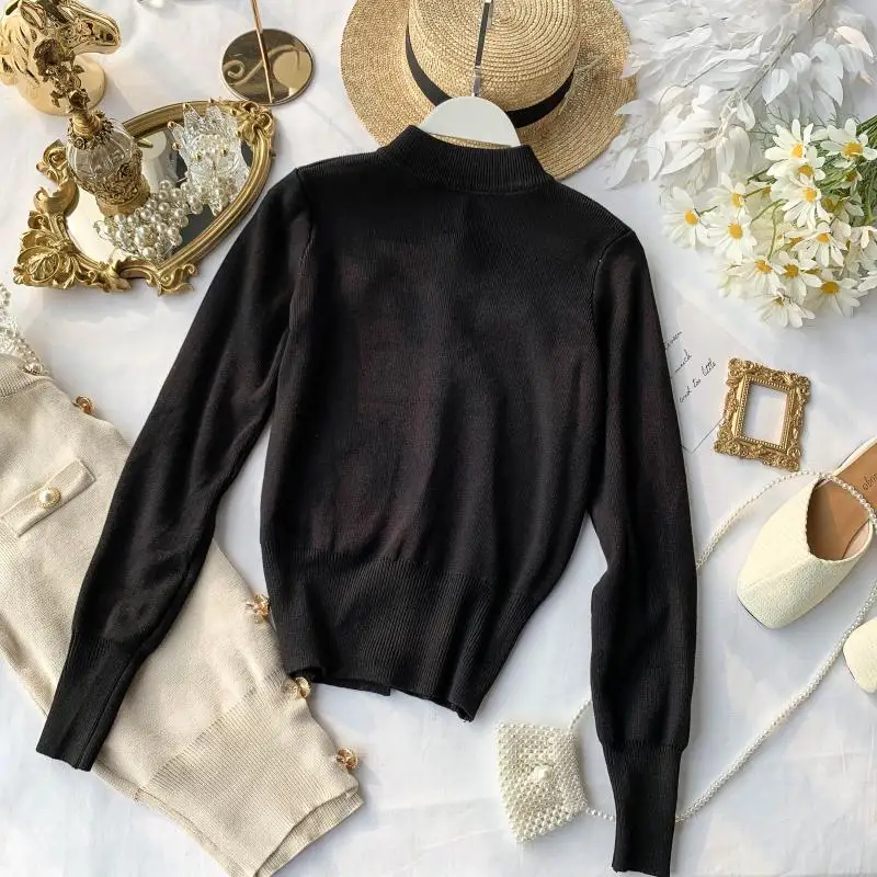 Women Knit Cardigan Spring Short Fit Single Breasted Sweater Urban Vintage Ladies Spring Retro Long Sleeve Top Knitwear Suits