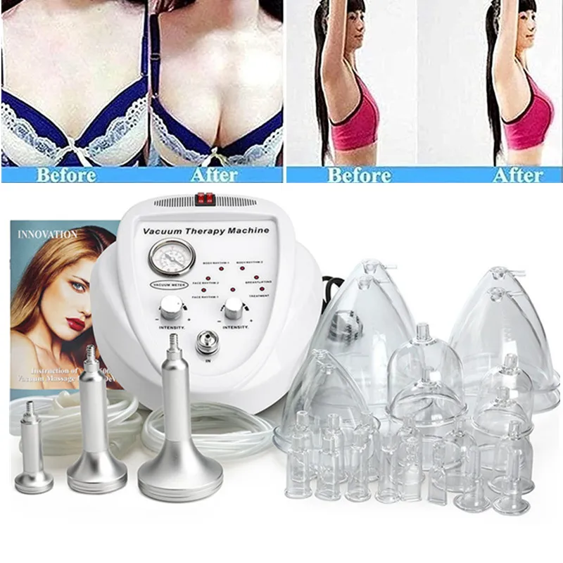 Vacuum Massage Therapy Machine Enlargement Pump Lifting Breast Enhancer Massager Multifunctional Cup Body Shaping Beauty Device