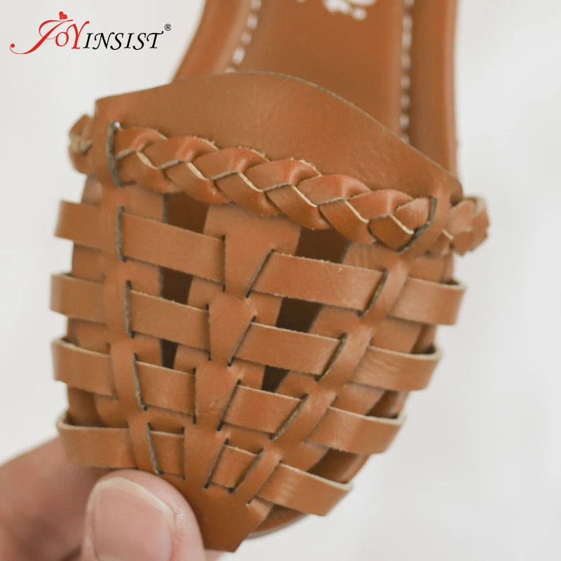 Модные римские сандалии для девочек детские ручной работы детская обувь