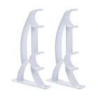 Двойной держатель для карниза, кронштейн для карниза, тяжелый металлический алюминиевый сплав, 2 шт., стандартная драпировка, дропшиппинг