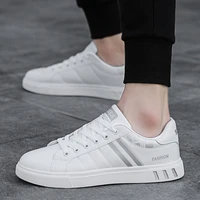 black white leather sneakers men casual shoes man leather shoe lace up comfort sport shoes men casual designer trainer sneakers