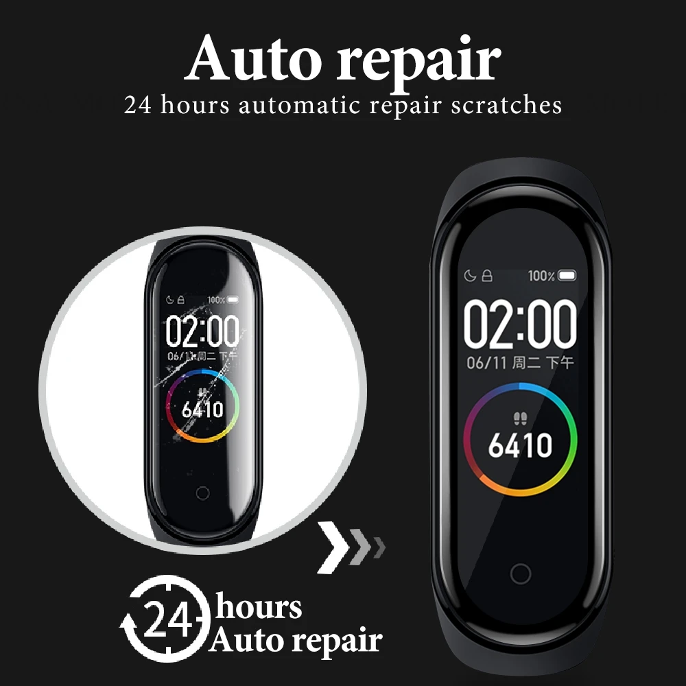 3D Hydrofilm Film For Mi Band 4 Screen Protective Glass Flim Xiaomi Smart Wristband Bracelet Soft | Мобильные телефоны и