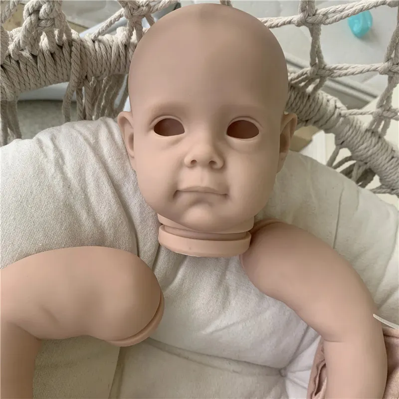 

With COA New 23Inch Reborn Doll Kit Maggi With Eyes And Cloth Body Limited Edition Popular Kit Soft Touch Fresh Color Vinyl Kit