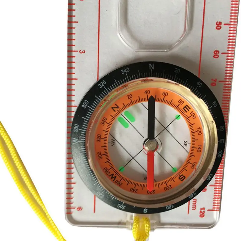 

Baseplate Ruler Compass Map Scale nifier With Strap Camping Hiking OCOMP7198