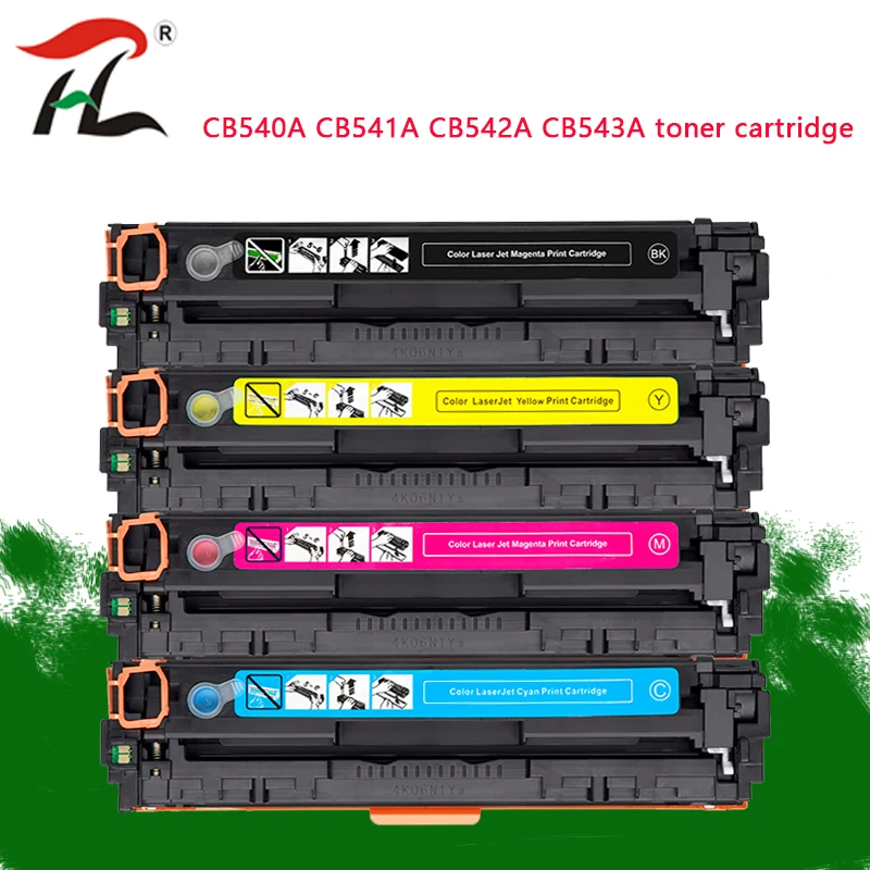 Совместимый тонер картридж CB540A CB540 540A 540 CB541A CB542A CB543A 125A для HP Color LaserJet CP1215 CP1515n CP1518ni