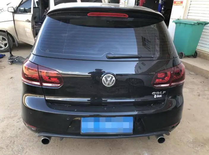 Спойлер для Golf 2010 2013 Volkswagen 6 ABT спойлер АБС пластик цвет заднего крыла автомобиля