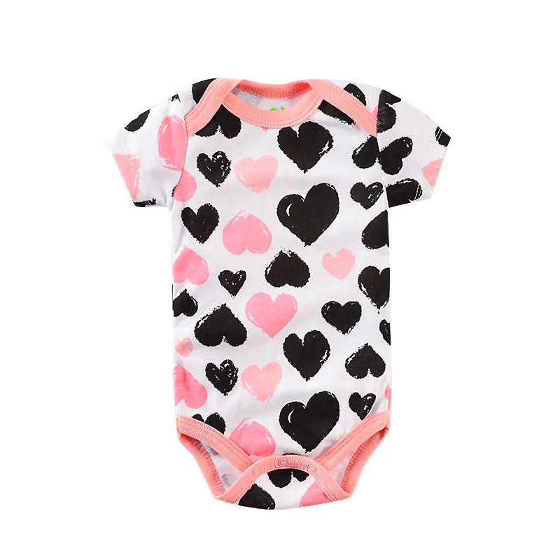 

0-3-6-9-12M Summer Short Sleeve Bodysuits for Newborn Baby Infant Girl Cotton Beauty Rompers Clothes Toddlers Cheap Sale Onesies