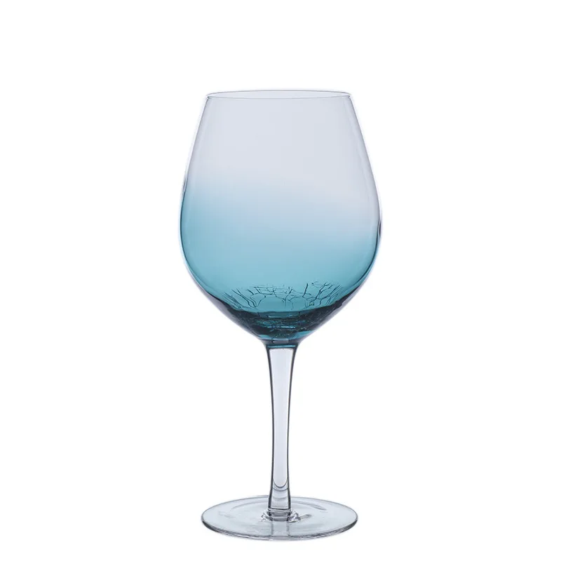 

Creative Blue Glass Cup Champagne Cup Red Wine Glass Cocktail Goblet Juice Coffee Tea Milk Cups