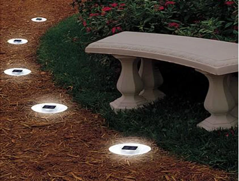 

4 шт., светодиодный водонепроницаемый подземный светильник с 12 светодиодами, для открытых площадок, для открытых площадок, для сада