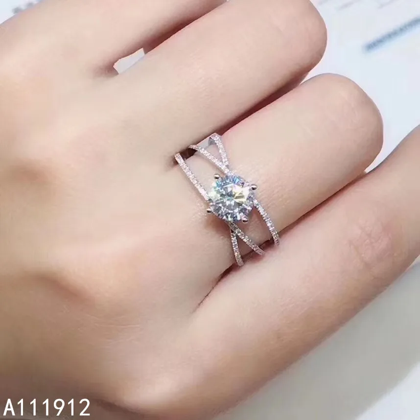 KJJEAXCMY Fine Jewelry Mosang Diamond 925 Sterling Silver New Women Ring Support Test Beautiful Hot Selling