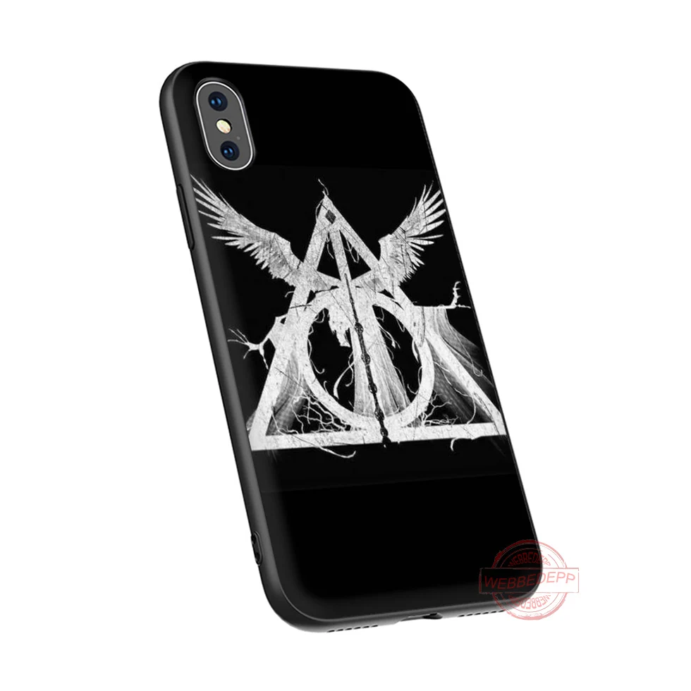 WEBBEDEPP Deathly Hallows логотип мягкий Силиконовый ТПУ чехол для телефона для iPhone 5 6 7 8 Plus X XS XR XS Max 11proMax