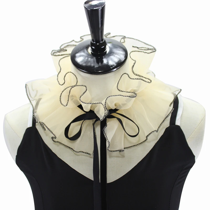 Женский винтажный поддельный съемный воротник воротники отворот блузка Топ