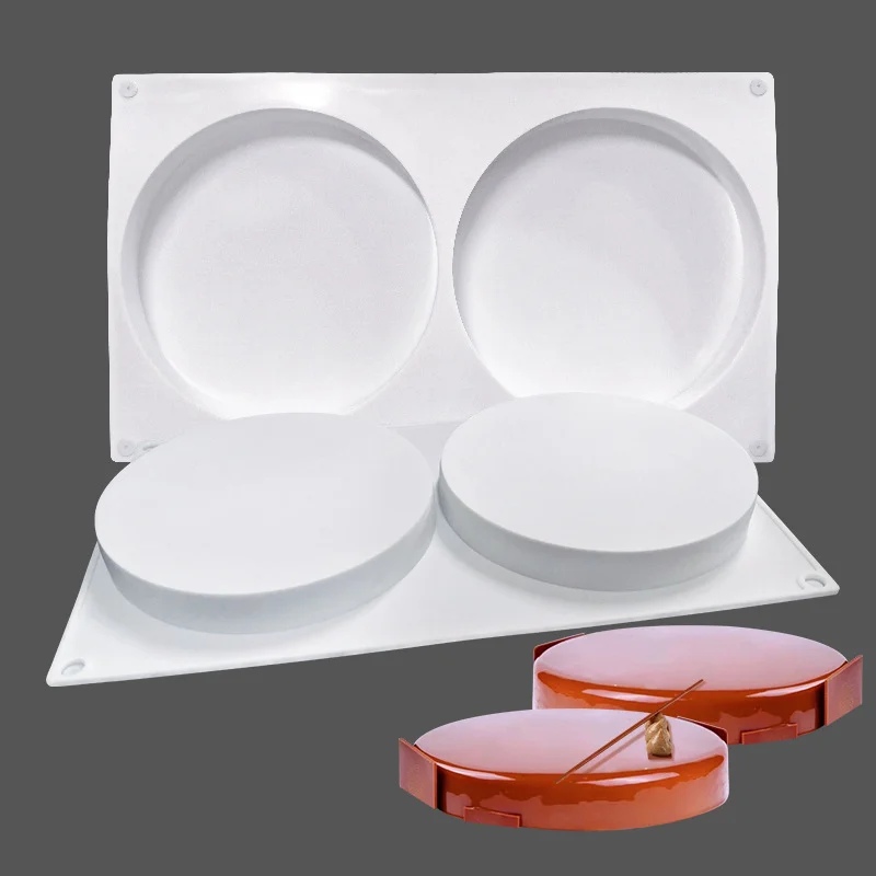 Силиконовая круглая форма с 2 отверстиями инструменты для украшения шоколадных