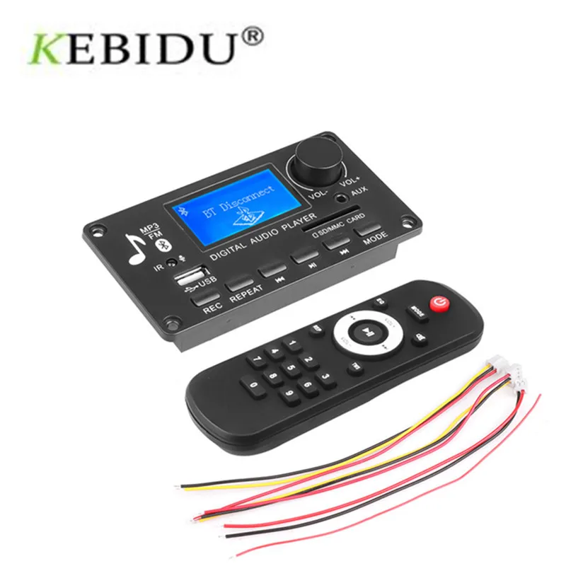 Mp3-плеер Kebidu автомобильный с Bluetooth 5 0 12 В цветным экраном | Электроника