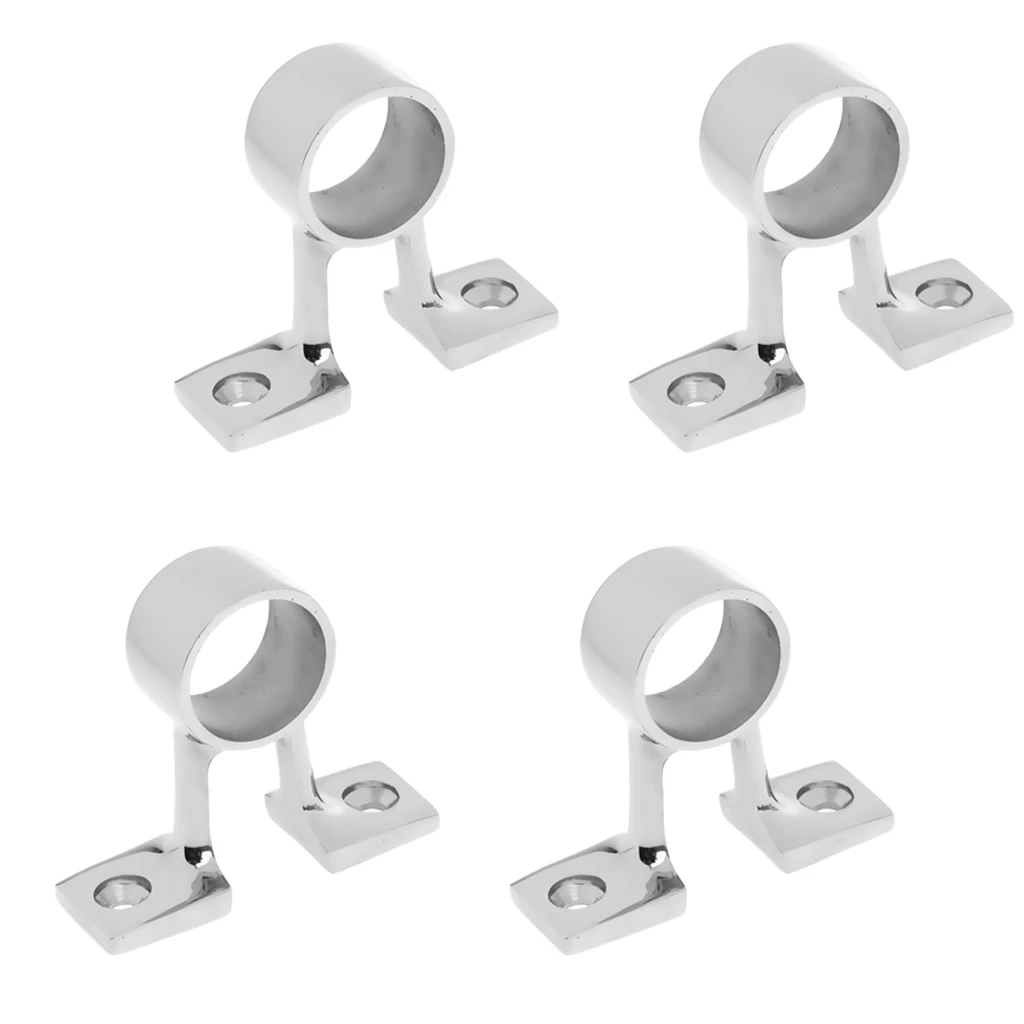 

4x 25mm Central Bracket For Marine Boats Hand Rail Tube Mount Bracket Hardware
