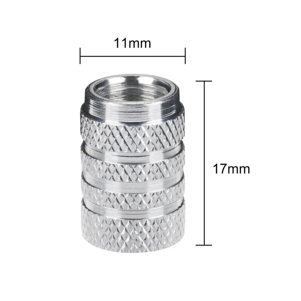 

8pcs Tire Stem Caps Aluminium Car Caps Tire Wheel Stem Air Caps (Silver)