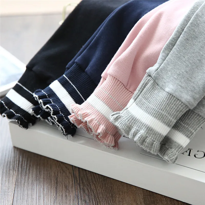 Зимние колготки для девочек детские в полоску маленьких брюки наряды одежда