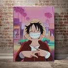 Настенная Картина на холсте, домашний декор, обезьяна д Луффи, современная картина цельный плакат, модульная японская аниме-фигурка, картины для спальни