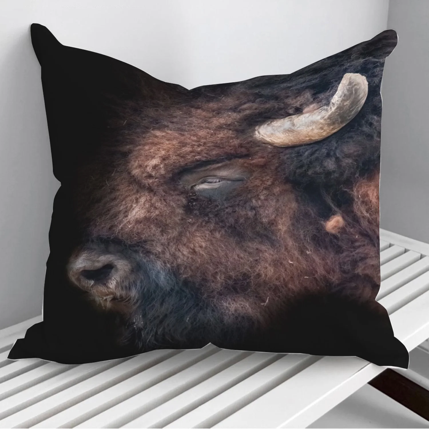 

Bison Throw Pillows Cushion Cover On Sofa Home Decor 45*45cm 40*40cm Gift Pillowcase Cojines Dropshipping
