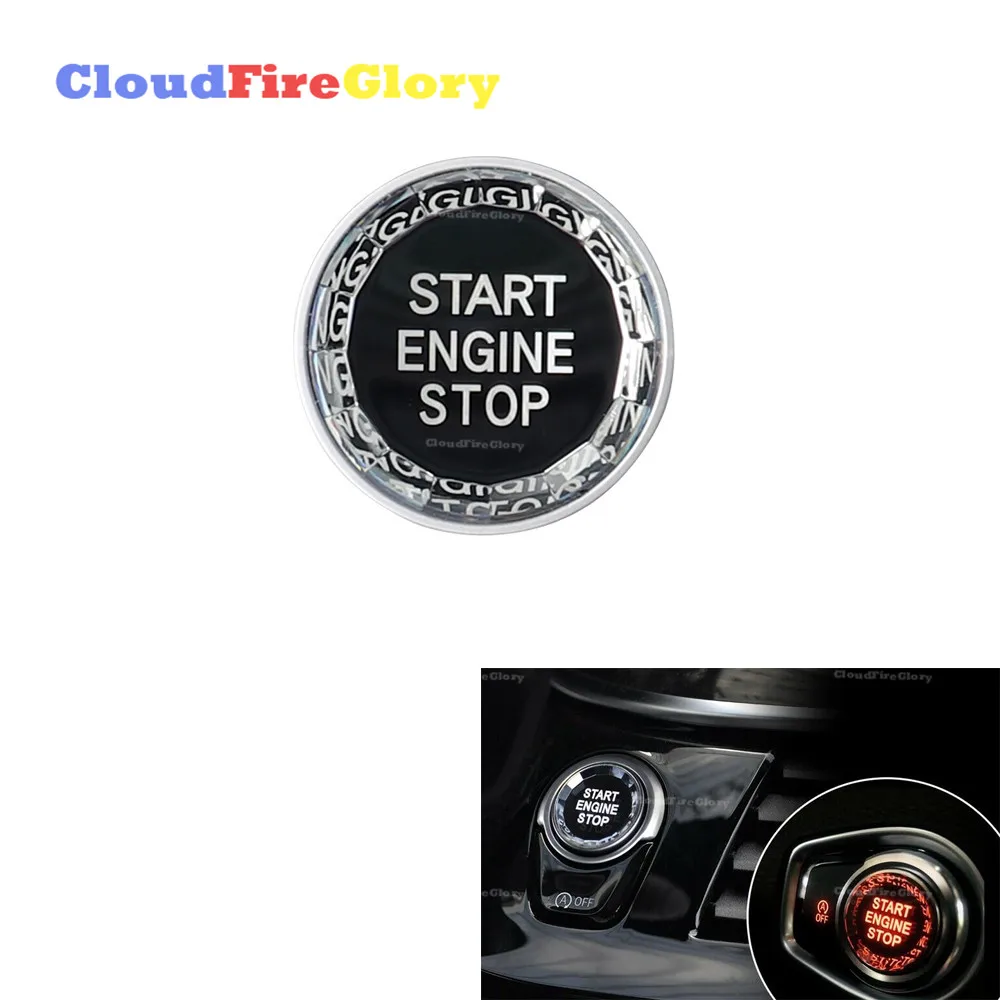 

Кнопка переключателя CloudFireGlory для BMW серии G F F30 2013-2019 F10 2010-2016 G20 F48 G30 X3 G12, Алмазный кристалл, кнопка включения и остановки автомобиля