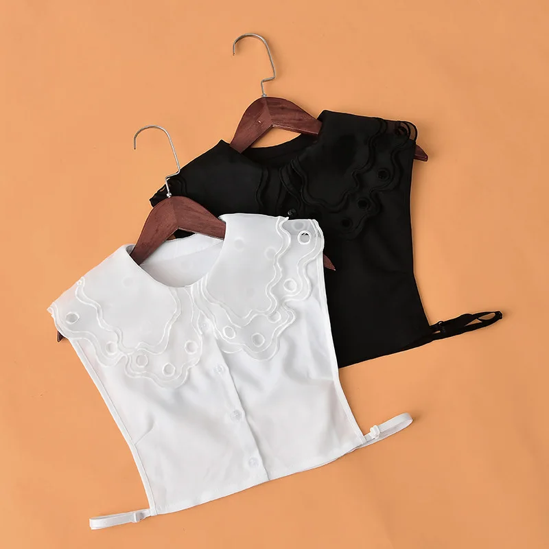 Женское Ожерелье-чокер со съемным лацканом рубашка с ложным воротником блузки