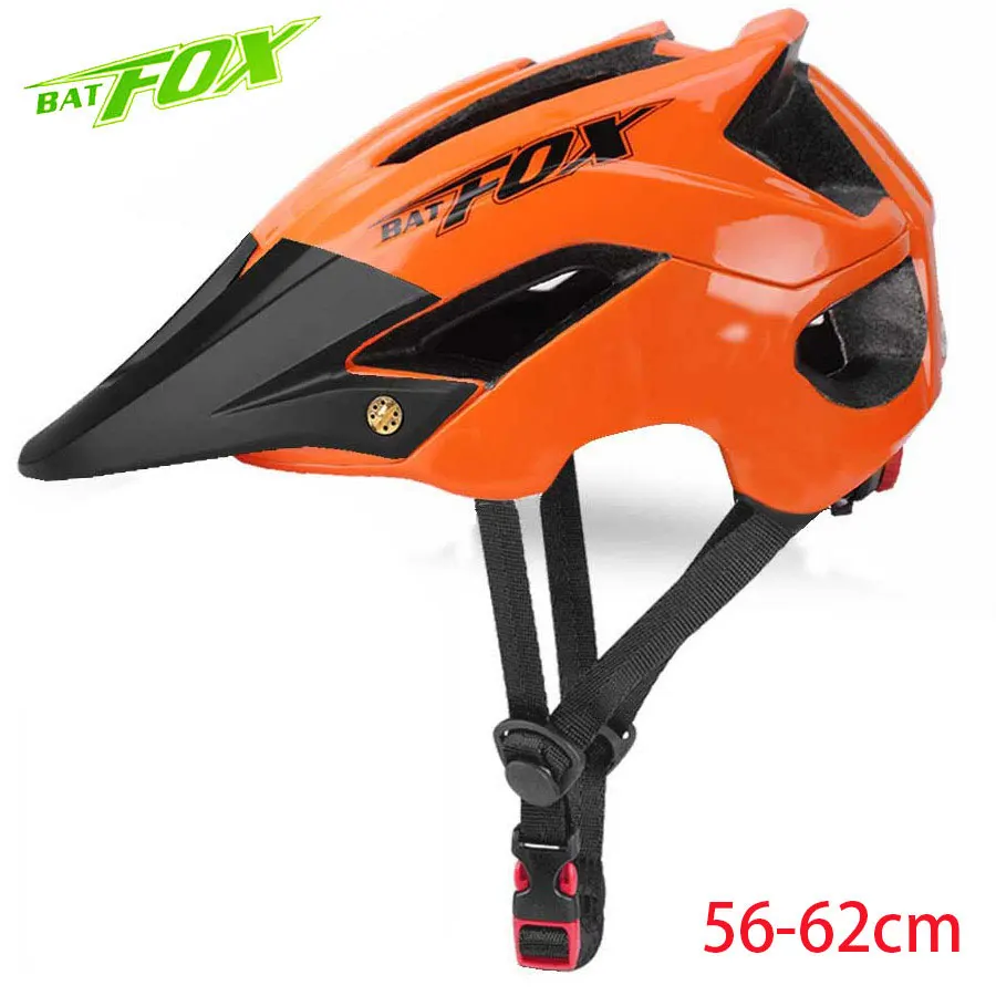 BATFOX велосипедный шлем Bicycke MTB велосипедные шлемы оранжевые мужские горные защитные шлемы для езды на велосипеде Fietshelm женские сверхлегкие спортивные шлемы для активного отдыха - Цвет: 5002-Orange-Black