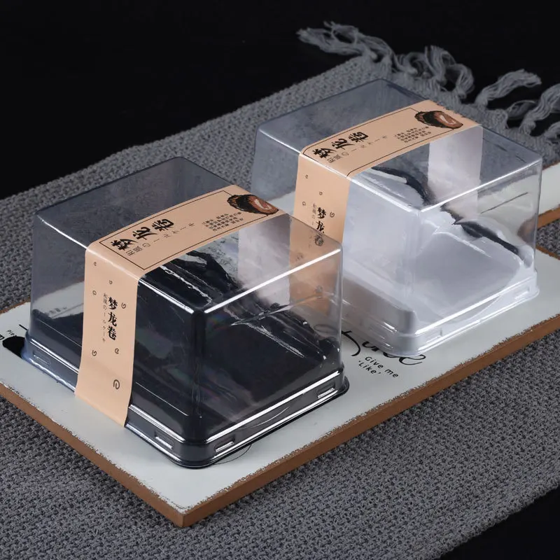 

Квадратная пластиковая коробка для мусса, коробка для пирожных на Рождество, свадьбу, вечеринку, контейнер для пирожных, контейнер для упаковки яичного желтка, 50 наборов