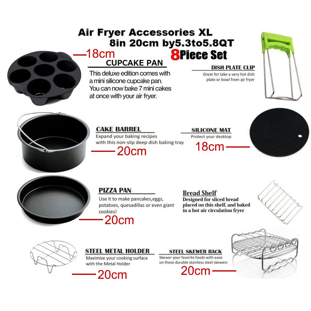 Высококачественные Аксессуары для фритюрницы 8 дюймов подходит 4 2-кВт набор из