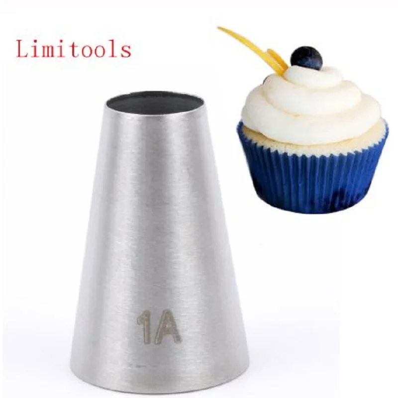 Большие круглые металлические крем торт украшения наконечник Нержавеющая сталь