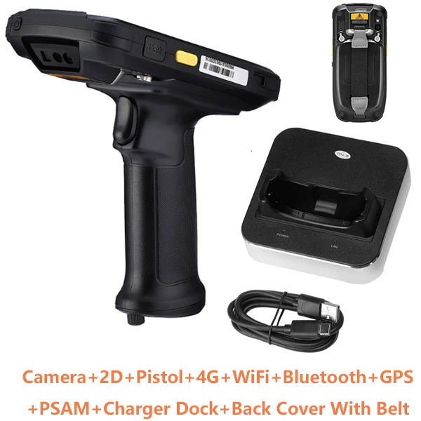 2D belt charger IssyzonePOS Android Pos терминал прочный PDA 1D 2D штрих-код беспроводной сканер 4G WiFi Bluetooth gps склад сбор данных - Цвет: 2D belt charger