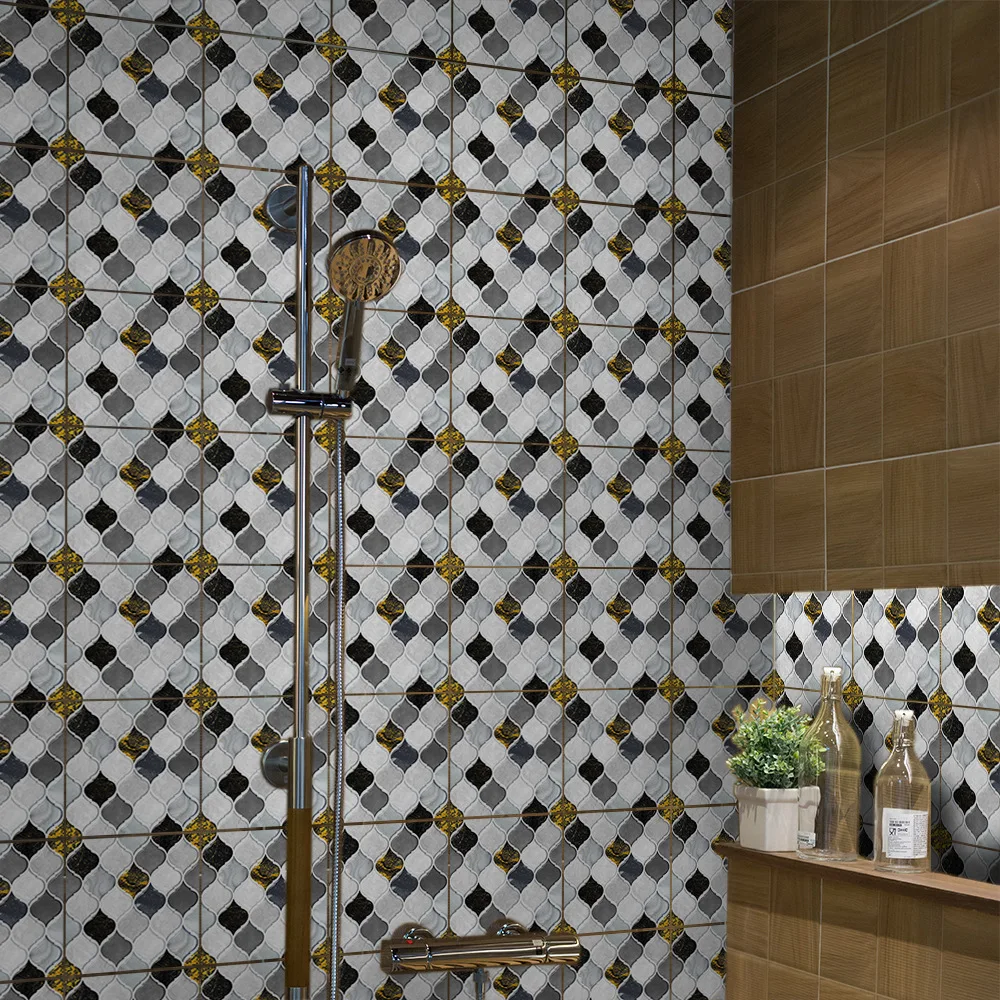 Черно-белое вино Funlife мозаичная плитка наклеивается на стену кухни и обои для